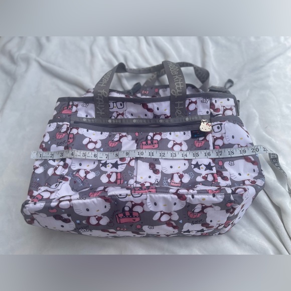 basic backpack grey hello kitty lesportsac Sanrio for Girls, Boys, Adults, Toddler Backpack | Hello Kitty and Friends Backpack for School | 16" Small Kids Bookbag Knapsack for Girls, Boys a water bottle Route Backpack - Downtown NYC